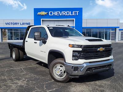 New 2024 Chevrolet Silverado 3500 Work Truck Crew Cab 4WD, 9' 6" Knapheide PGTB Utility Gooseneck Flatbed Truck for sale #S41037 - photo 1