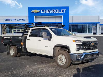 New 2024 Chevrolet Silverado 3500 Work Truck Crew Cab 4WD, 9' 5" Wil-Ro Freedom Flatbed Truck for sale #S41046 - photo 1