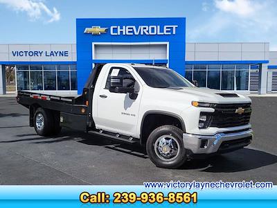 Used 2024 Chevrolet Silverado 3500 Work Truck Regular Cab 4WD, Flatbed Truck for sale #S41050A - photo 1