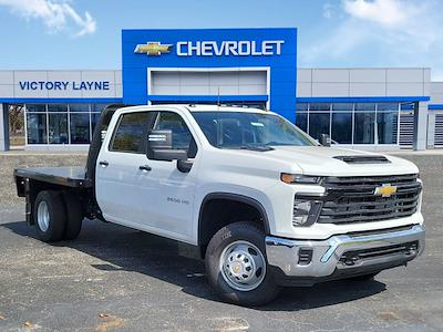 New 2024 Chevrolet Silverado 3500 Work Truck Crew Cab 4WD, 9' 6" Knapheide PGTB Utility Gooseneck Flatbed Truck for sale #S41062 - photo 1