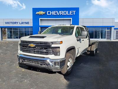 New 2024 Chevrolet Silverado 3500 Work Truck Crew Cab 4WD, 9' 6" Knapheide PGTB Utility Gooseneck Flatbed Truck for sale #S41081 - photo 1