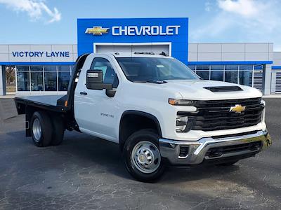 2024 Chevrolet Silverado 3500 Regular Cab RWD, CM Truck Beds RD Model Flatbed Truck for sale #S4491 - photo 1