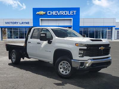 New 2024 Chevrolet Silverado 3500 Work Truck Double Cab 4WD, CM Truck Beds RD Model Flatbed Truck for sale #S4620 - photo 1