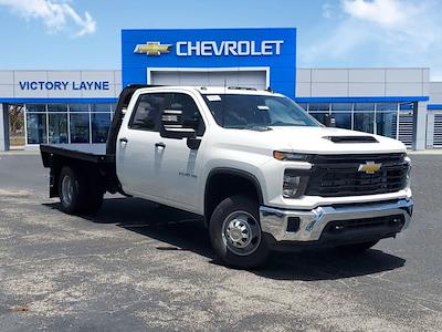 New 2024 Chevrolet Silverado 3500 Work Truck Crew Cab RWD, Knapheide PGTB Utility Gooseneck Flatbed Truck for sale #S4923 - photo 1