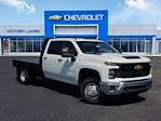 New 2024 Chevrolet Silverado 3500 Work Truck Crew Cab 4WD, 9' 6" Knapheide PGTB Utility Gooseneck Flatbed Truck for sale #S4968 - photo 1