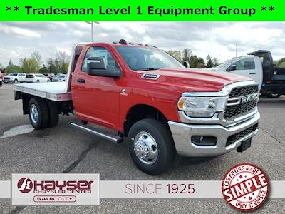 New 2024 Ram 3500 Tradesman Regular Cab 4x4, Skirted Rancher Flatbed Truck for sale #R3744 - photo 1