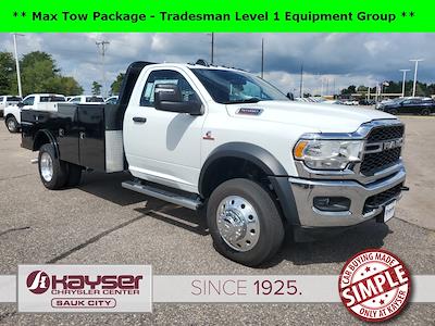 New 2024 Ram 5500 Tradesman Regular Cab 4x4, 11' 4" Knapheide PGTD Gooseneck Flatbed Truck for sale #R4243 - photo 1