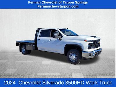 New 2024 Chevrolet Silverado 3500 Work Truck Crew Cab 4WD, Knapheide Flatbed Truck for sale #24T1124 - photo 1