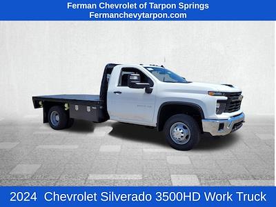 New 2024 Chevrolet Silverado 3500 Work Truck Regular Cab 4WD, Flatbed Truck for sale #24T356 - photo 1