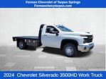 New 2024 Chevrolet Silverado 3500 Work Truck Regular Cab 4WD, Flatbed Truck for sale #24T356 - photo 1