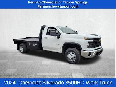 New 2024 Chevrolet Silverado 3500 Work Truck Regular Cab 4WD, Flatbed Truck for sale #24T357 - photo 1