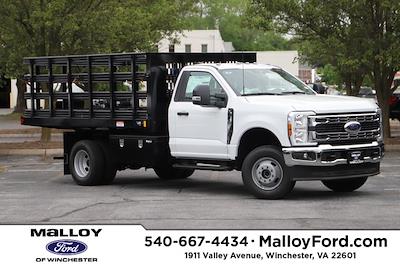 New 2024 Ford F-350 XL Regular Cab 4x4, 12' 4" Reading Platform Body Stake Bed for sale #T245096 - photo 1