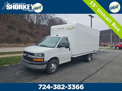 Used 2022 Chevrolet Express 3500 Work Van RWD, 15' Unicell Classicube Box Van for sale #5U00778 - photo 1