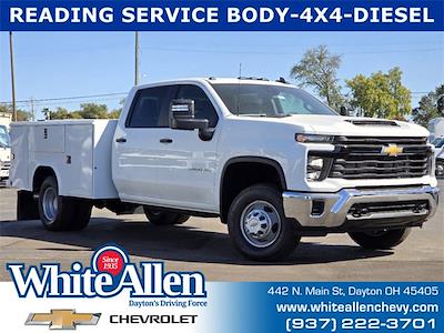 New 2024 Chevrolet Silverado 3500 Work Truck Crew Cab 4WD, 9' Reading Classic II Steel Service Truck for sale #T24710 - photo 1