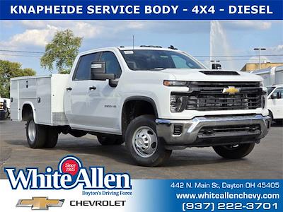 New 2024 Chevrolet Silverado 3500 Work Truck Crew Cab 4WD, 9' Knapheide Steel Service Body Service Truck for sale #T24717 - photo 1