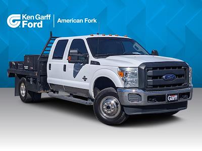 2012 Ford F-350 Crew Cab DRW 4x4, Flatbed Truck #1FP8016 - photo 1