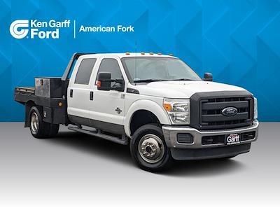 2016 Ford F-350 Crew Cab DRW 4x4, Flatbed Truck #1FP8282 - photo 1