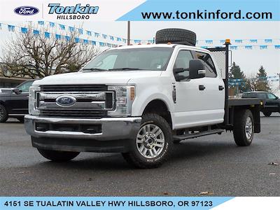 Used 2019 Ford F-350 XLT Crew Cab 4x4, Flatbed Truck for sale #E46363 - photo 1