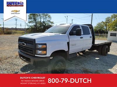 2021 Chevrolet Silverado 5500 Crew Cab DRW 4x4, Flatbed Truck for sale #877602 - photo 1