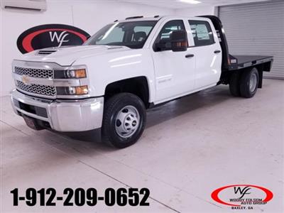 Used 2019 Chevrolet Silverado 3500 Work Truck Crew Cab 4x4, 9' 4" CM Truck Beds RD Model Flatbed Truck for sale #UT031618 - photo 1