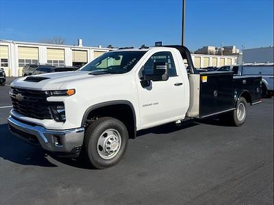 2024 Chevrolet Silverado 3500 Regular Cab 4x4, CM Truck Beds TM Deluxe Flatbed Truck for sale #26264 - photo 1