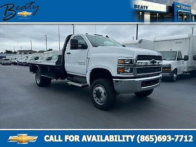 2023 Chevrolet Silverado 5500 Regular Cab DRW 4x4, CM Truck Beds SK Model Flatbed Truck for sale #27283 - photo 1