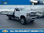 2023 Chevrolet Silverado 5500 Regular Cab DRW 4x4, CM Truck Beds SK Model Flatbed Truck for sale #27283 - photo 1