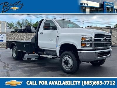 New 2023 Chevrolet Silverado 5500 Work Truck Regular Cab 4x4, CM Truck Beds SK Model Flatbed Truck for sale #27284 - photo 1