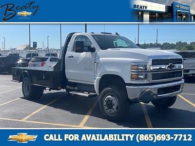 New 2023 Chevrolet Silverado 5500 Work Truck Regular Cab 4x4, CM Truck Beds SK Model Flatbed Truck for sale #27286 - photo 1