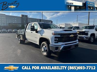 New 2024 Chevrolet Silverado 3500 Work Truck Crew Cab 4x4, 9' 4" CM Truck Beds SK Model Flatbed Truck for sale #27711 - photo 1