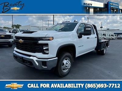 New 2024 Chevrolet Silverado 3500 Work Truck Crew Cab 4x4, 9' 4" CM Truck Beds SK Model Flatbed Truck for sale #27712 - photo 1