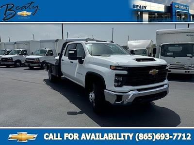 New 2024 Chevrolet Silverado 3500 Work Truck Crew Cab 4x4, 9' 4" CM Truck Beds SK Model Flatbed Truck for sale #27744TD - photo 1