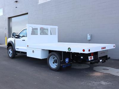 New 2024 Ford F-550 Regular Cab 4x2, 12' Royal Truck Body Platform Body Flatbed Truck for sale #242845F - photo 2