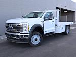 New 2024 Ford F-550 Regular Cab 4x2, 12' Royal Truck Body Platform Body Flatbed Truck for sale #242845F - photo 1