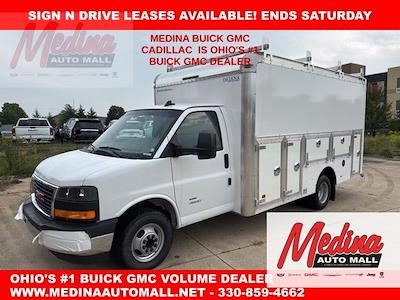 New 2023 GMC Savana 4500 Work Van 4x2, 14' Dejana Truck & Utility Equipment DuraCube Max Service Utility Van for sale #G232701 - photo 1