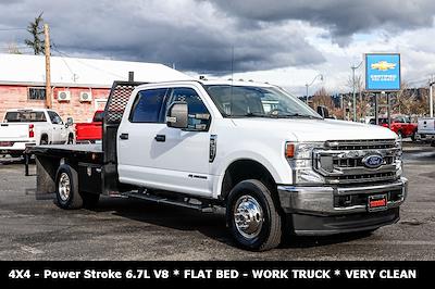 2021 Ford F-350 Crew Cab DRW 4x4, Flatbed Truck for sale #T23522C - photo 1