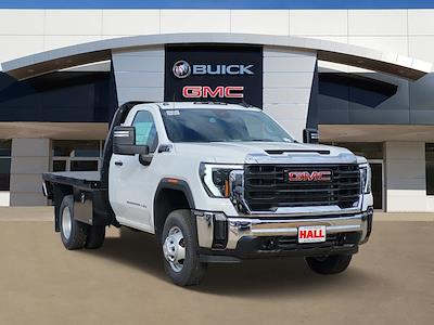 New 2024 GMC Sierra 3500 Pro Regular Cab 4WD, 9' 6" Knapheide PGTB Utility Gooseneck Flatbed Truck for sale #G24841 - photo 1