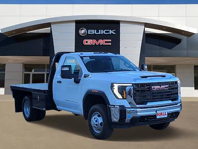 New 2024 GMC Sierra 3500 Pro Regular Cab 4WD, 9' 6" Knapheide PGTB Utility Gooseneck Flatbed Truck for sale #G24842 - photo 1