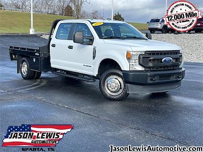 Used 2021 Ford F-350 XL Crew Cab 4WD, Flatbed Truck for sale #LE12062E - photo 1