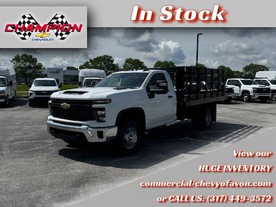 New 2024 Chevrolet Silverado 3500 Work Truck Regular Cab 4x4, Knapheide Value-Master X Stake Bed for sale #RF280192 - photo 1