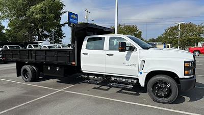 2023 Chevrolet Silverado 5500 Crew Cab with 16' Flatbed Dump with 18" removable sides for sale #1F4772 - photo 1