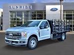 New 2024 Ford F-350 XL Regular Cab RWD, 12' Harbor Black Boss Flatbed Truck for sale #G42057 - photo 1