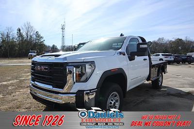 New 2024 GMC Sierra 3500 Pro Regular Cab 4WD, CM Truck Beds SK Model Flatbed Truck for sale #233259 - photo 1