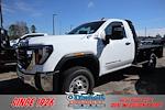 New 2024 GMC Sierra 3500 Pro Regular Cab 4WD, CM Truck Beds SK Model Flatbed Truck for sale #233436 - photo 1