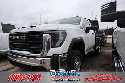 New 2024 GMC Sierra 2500 Pro Regular Cab 4WD, CM Truck Beds SK Model Flatbed Truck for sale #234726 - photo 1