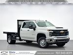 New 2025 Chevrolet Silverado 3500 Work Truck Crew Cab 4x4, 9' Royal Truck Body Platform Body Flatbed Truck for sale #6250032 - photo 1