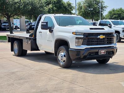 New 2024 Chevrolet Silverado 3500 Work Truck Crew Cab 4x4, CM Truck Beds RD Model Flatbed Truck for sale #RF364538 - photo 1