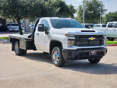 New 2024 Chevrolet Silverado 3500 Work Truck Regular Cab 4x4, CM Truck Beds RD Model Flatbed Truck for sale #RF419081 - photo 1