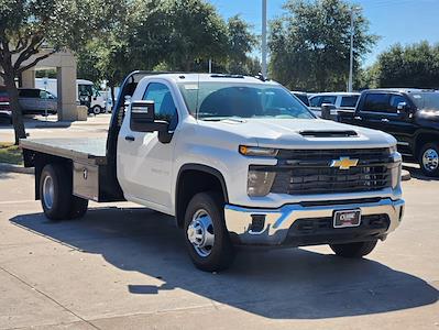 New 2024 Chevrolet Silverado 3500 Work Truck Regular Cab 4x4, 9' 6" Knapheide PGTB Utility Gooseneck Flatbed Truck for sale #RF445809 - photo 1