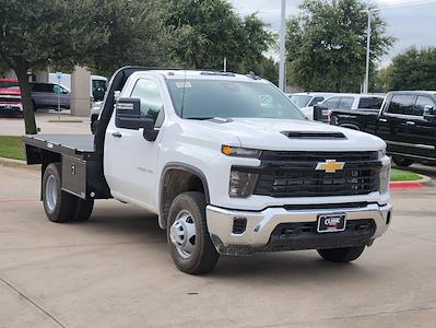 New 2024 Chevrolet Silverado 3500 Work Truck Regular Cab 4x4, 9' 6" Knapheide PGTB Utility Gooseneck Flatbed Truck for sale #RF446470 - photo 1